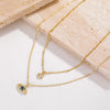Layered Evil Eye Necklace for Women Cubic Zirconia Inlaid Lucky Eye Pendant Dainty Minimalist Boho Jewelry for Daily - Image 6