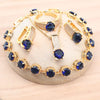 Silver Bridal Jewelry Sets For Women White Zircon Gold Color Wedding Necklace Pendant Stones Earrings Rings Bracelets Set - Image 7