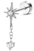Flat-Back Cartilage Piercing Studs and Hoops in Multiple Styles - Image 19