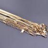 Ten-Piece Stainless Steel Chain Necklace Lot in Gold-Tone with 45 cm Length - Image 17