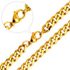 Stainless Steel Cuban Figaro and Wheat Link Necklace in 5 mm or 7 mm Widths - Image 28