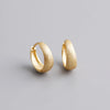Silver Simple Wide Huggies Gothic Hoop Earrings for Women European Unisex Piercing Rock Jewelry Ear Buckles - Image 25