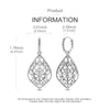 Symmetrical Filigree Drop Earrings with Hollow Pattern in Two Styles - Image 5
