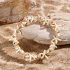 Shell and Starfish Charm Bracelet with Adjustable Rope Detail - Image 19