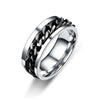 Titanium Steel Rotatable Chain Rings for Women Men Spinner Ring Decompression Multifunctional Chain Ring Bottle Opener Ring Gift - Image 3