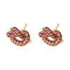 Multicoloured Zirconia Stud Earrings Women's Dazzling Round Knot Earrings Wedding Party Jewellery Gift - Image 13