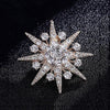 Snowflake Brooches Unisex Simple Rhinestone Brooch Pins For Women Man Jewelry Gifts - Image 1