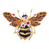 Big Enamel Bee Brooches For Women Men 3-color Flower Insects Party Causal Brooch Pin Gifts - Image 1