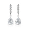 Silver Light Water Drop Classic Shining Water Drop Zircon Women's Earrings - Image 12
