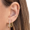 Mariasz Minimalist Stainless Steel Huggie Pvd Plated Gold Color Square Hoop Earrings for Women Men Classic Jewelry - Image 2