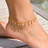 Bohemia Beads Pendant Anklets for Women, Gold Color Adjustable Think Link Chain Ankle Bracelet, Jewelry On Foot - Image 5