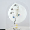 Titanium 16G Marquise CZ Screw Flat Back Vertical Helix Piercing Cartilage Stud Earring - Image 20