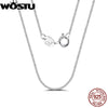 Silver Basic Wheat Chain Necklace for Women Girls, Silver Thin Strong Necklace Chain Basic Links - Image 1