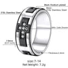 U7 Stainless Steel White CZ Cross Rings for Man Woman Gold Color Black Mix Color Cubic Zirconia 7.9mm Flat Band Unisex Ring - Image 4