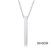Pillar Necklaces for Men Women,Stainless Steel Rectangle Vertical Bar Pendant Necklace,Simple Casual Collar Gifts - Image 9
