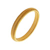 Stainless Steel Retro Elasticity Thick Metal Polish Bracelet Gold Plated Unisex Jewelry Men Women - Image 21