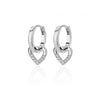 Simple Heart Drop Earrings For Women Stainless Steel Ear Cuff Piercing Dangle Earring Jewelry Gifts - Image 9