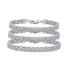6mm Mesh Link Chain Bracelet For Women, Gold Plated Stainless Steel Adjustable, Jewelry 17cm-21cm - Image 7