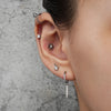 Titanium 16G Snowflake Flower Conch Helix Tragus Cartilage Stud Earring Monroe Labret Lip Piercing - Image 6
