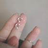 Silver Needle Simple Zircon Crystal Gold Silver Plated Earrings Jewelry Gift Butterfly Flower Girls Earrings - Image 21