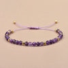 4 mm Beaded Bracelet with Braided Adjustable Cord - Image 4