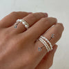 Freshwater Pearl Rings Stackable Elastic Finger Rings for Women Gifts Minimalist Ring Jewelry - Image 2