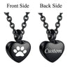 Stainless Steel Small Heart With Pets Paw Urn Necklace Charms for Memorial Ashes Jewelry Keepsake Pendant - Image 8