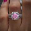 Silver Color Engagement Wedding Rings for Women Elegant Cushion Shaped Design Female Ring Jewelry - Image 9