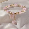 Purple Butterfly Charm Beaded Stretch Bracelet For Women Multi Color Crack Faceted Beads Round Charm Cute Girls Jewelry Gift - Image 4