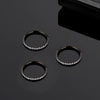 Hinged Stainless Steel Segment Piercing Ring with Stone Detail in 6 mm to 14 mm Sizes - Image 15