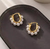 Light Imitation Pearl Stud Earrings Sweet Heart-shaped Ear Stud For Women Party Wedding Brid Jewelry Gift K - Image 15