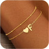 Initial Bracelets for Women Girls Gold Plated Stainless Steel Heart Initial Bracelet Stuff Jewelry Gifts - Image 7
