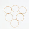 6Pcs/Set Simple Gold Color Multilayer Bracelets Set For Women Twist Smooth Surface Bangle Jewelry Party Gift - Image 5