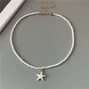 Spring Summer Necklace for Women Girl Cute Romantic Starfish Short Neck Jewelry Party Wedding Necklace - Image 2