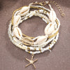 Seven-Piece Anklet Set with Beads and Starfish Charms - Image 5