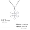 Christmas Snowflake Pendant Necklace for Women Stainless Steel Neck Chain Special Jewelry Gift - Image 8