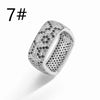 HECHENG, Golden Plated Leopard Print Earrings Square Ring with Cubic Zirconia Hip Hop Style for Men and Women - Image 17