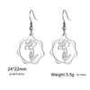 Birth Flowers Dangle Earrings Stainless Steel Gold Color Daisy Rose Snowdrop Women's Floral Earring Jewelry Birthday Gift - Image 8