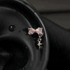 1 Pcs Sliver Dog Bone Claw 316L Stainless Steel Ear Bone Nail Korean Style Cartilage Earrings For Women Jewelry - Image 11