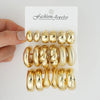 18 Pcs/Set Water Drop Earring For Women Vintage Exaggerated Geometric Twist Hoop Earrings Personalized Jewelry Gifts - Image 16