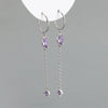 Silver Ear Needle Minimalist Tassel Hoop Earrings For Women Crystal Zircon Huggie Earring Jewelry - Image 12