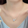 Light Crystal Butterfly Earring Bracelet for Women Elegant Imitation Pearl Choker Necklace Ring Party Wedding Jewelry Set - Image 8