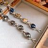 Retro Zircon Adjustable Bracelet Stylish Wrist Jewelry for Women - Image 1