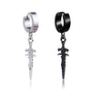 2pcs Stainless Steel Dragon Coil Sword Pendant Drop Hoop Earrings Unique Punk Hip Hop Style for Men Women Daily Wear Jewelry - Image 7