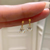 Silver Needle Simple Zircon Crystal Gold Silver Plated Earrings Jewelry Gift Butterfly Flower Girls Earrings - Image 25