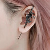 Stars Moon Diamond setting Earrings Goth Sword Ear Hook Earrings Needle Piercing Earring Halloween Decor gift Jewelry Accessory - Image 1
