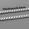 45/50/60/70/80/90cm Long Stainless Steel Cuban Link Chain Necklaces For Women Men Accessories Punk Choker Jewelry Collar - Image 3