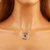 Round Cross Pendant Necklace For Women Men Christian Bible Runes Copper Jewelry Accessories Daily Party Gifts - Image 3