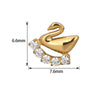Titanium Pierc Ear Studs Marquise and Round CZ Alternate Cluster Threaded Ear Cartilage Earrings Piercing Jewelry - Image 6