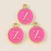 10pcs Rose Red Color Cute Double Sided Mini Alphabet 26 Letters Charm Pendants for Name Jewelry Necklace Bracelet Earring - Image 8